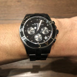 Marc Jacobs Blade Chronograph Black Dial Black Steel Strap Watch for Women - MBM3083 Authentic Buy Shop Now