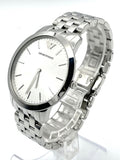 Emporio Armani Classic Quartz Silver Dial Silver Steel Strap Watch For Men - AR1745 Authentic Buy Shop Now
