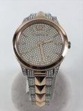 Michael Kors Runway Mercer Crystals Silver Dial Two Tone Steel Strap Watch For Women - MK6716 Authentic Buy Shop Now