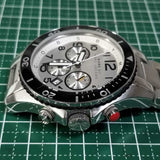 Marc Jacobs Rock Chronograph White Dial Silver Steel Strap Watch for Men - MBM5027 Authentic Buy Shop Now