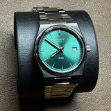 Tissot PRX Green Dial Silver Steel Strap Watch for Women - T137.210.11.081.00 Authentic Buy Shop Now
