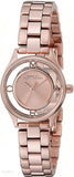 Marc Jacobs Tether Transparent Rose Gold Dial Rose Gold Steel Strap Watch for Women - MBM3417 Authentic Buy Shop Now