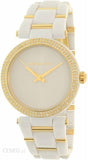 Michael Kors Delray Rose Gold Dial White Steel Strap Watch for Women - MK4315 Authentic Buy Shop Now
