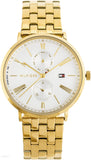 Tommy Hilfiger Jenna Quartz White Dial Gold Steel Strap Watch for Women - 1782069 Authentic Buy Shop Now