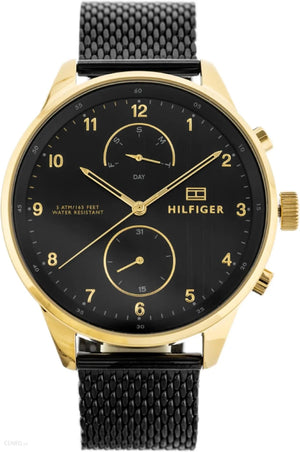 Tommy Hilfiger Chase Quartz Black Dial Black Mesh Bracelet Watch for Men - 1791580 Authentic Buy Shop Now