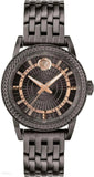 Versace Viamond Quartz Black Dial Grey Steel Strap Watch For Men - VEPO00520 Authentic Buy Shop Now