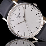 Tissot T Classic Everytime Large White Dial Black Leather Strap Watch For Men - T109.610.16.031.00 Authentic Buy Shop Now