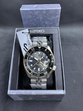 Seiko 5 Sports GMT US Special Edition Automatic Grey Dial Silver Steel Strap Watch For Men - SSK021K1 Authentic Buy Shop Now