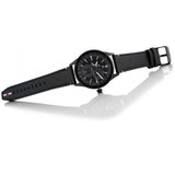 Tommy Hilfiger Austin Black Dial Black Leather Strap Watch for Men - 1791638 Authentic Buy Shop Now