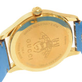 Gucci G Timeless Disney Donald Duck Brown Dial Brown Leather Strap Watch For Women - YA1264167 Authentic Buy Shop Now