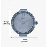 Guess Soho Diamonds Blue Dial Blue Mesh Bracelet Watch For Women - W0638L3 Authentic Buy Shop Now