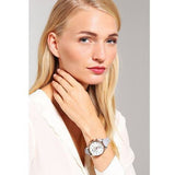 Fossil Original Boyfriend White Dial Light Blue Leather Strap Watch for Women - ES4045 Authentic Buy Shop Now