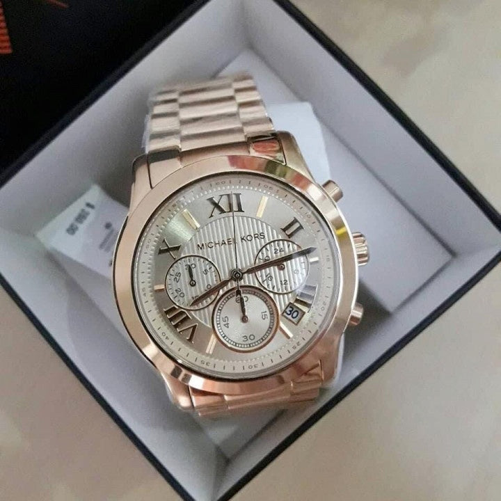 Michael Kors Cooper Gold Dial Gold Steel Strap Watch for Women - MK6274 Authentic Buy Shop Now