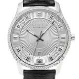 Gucci G Timeless Eryx Silver Dial Black Leather Strap Watch For Men - YA126338 Authentic Buy Shop Now