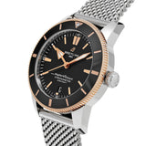 Breitling Superocean Heritage B20 Automatic 44 Black Dial Silver Mesh Bracelet Watch for Men - UB2030121B1A1 Authentic Buy Shop Now