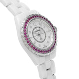 Chanel J12 Quartz Diamonds Mother of Pearl White Dial White Steel Strap Watch for Women - J12 H3243 Authentic Buy Shop Now