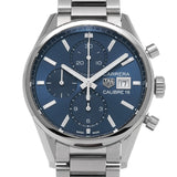 Tag Heuer Carrera Chronograph 41mm Blue Dial Silver Steel Strap Watch for Men - CBK2112.BA0715 Authentic Buy Shop Now