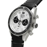 Tag Heuer Autavia Chronometer Flyback Chronograph Silver Dial Black Leather Strap Watch for Men - CBE511B.FC8279 Authentic Buy Shop Now