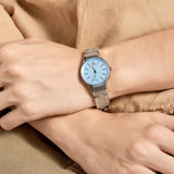 Calvin Klein Simplicity Blue Dial Silver Steel Strap Watch for Women - K432314N Authentic Buy Shop Now