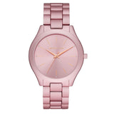 Michael Kors Slim Runway Pink Dial Pink Steel Strap Watch For Women - MK4456 Authentic Buy Shop Now