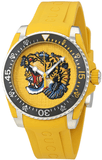 Gucci Dive Tiger Yellow Dial Yellow Rubber Strap Watch For Men - YA136317 Authentic Buy Shop Now