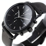 Fossil Commuter Black Dial Black Leather Strap Watch for for Men - FS5504 Authentic Buy Shop Now
