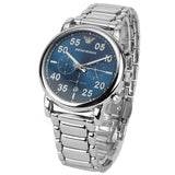 Emporio Armani Luigi Chronograph Blue Dial Silver Steel Strap Watch For Men - AR11132 Authentic Buy Shop Now