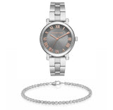 Michael Kors Norie Grey Dial Silver Stainless Steel Strap Watch for Women - MK3559 Authentic Buy Shop Now