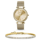 Michael Kors Darci Gold Dial Gold Mesh Bracelet Watch for Women - MK3368 Authentic Buy Shop Now
