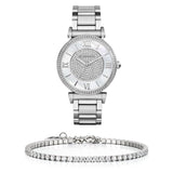 Michael Kors Catlin Silver Dial Silver Steel Strap Watch for Women - MK3355 Authentic Buy Shop Now
