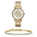 Michael Kors Catlin Mother of Pearl Dial Gold Steel Strap Watch for Women - MK3332 Authentic Buy Shop Now