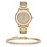 Michael Kors Kinley Gold Dial Gold Steel Strap Watch for Women - MK6209 Authentic Buy Shop Now