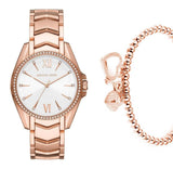 Michael Kors Whitney Quartz White Dial Rose Gold Steel Strap Watch For Women - MK6694 Authentic Buy Shop Now