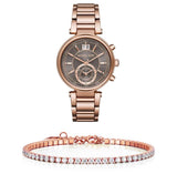 Michael Kors Sawyer Rose Gold Dial Rose Gold Steel Strap Watch for Women - MK6226 Authentic Buy Shop Now
