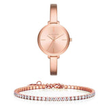Michael Kors Jaryn Rose Gold Dial Rose Gold Steel Strap Watch For Women - MK3547 Authentic Buy Shop Now