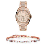 Michael Kors Bryn Rose Gold Dial Two Tone Steel Strap Watch for Women - MK6135 Authentic Buy Shop Now