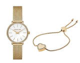Michael Kors Darci Quartz Gold Dial Gold Mesh Strap Watch for Women - MK7121 Authentic Buy Shop Now