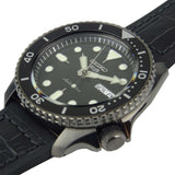 Seiko 5 Sport Automatic Black Dial Black Silicone Strap Watch For Men - SRPD65K3 Authentic Buy Shop Now