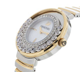 Swarovski Lovely Crystals Mother of Pearl Dial Two Tone Steel Strap Watch for Women - 1187022 Authentic Buy Shop Now