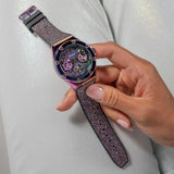 Guess Multifunction Analog Purple Dial Black Rubber Strap Watch For Women - GW0620L4 Authentic Buy Shop Now