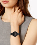Emporio Armani Gianni T Bar All Black Diamond Dial Watch For Women - AR11245 Authentic Buy Shop Now