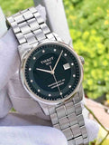 Tissot T Classic Luxury Powermatic 80 Black Dial Silver Steel Strap Watch For Men - T086.408.11.056.00 Authentic Buy Shop Now