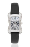 Maurice Lacroix Divina White Mother of Pearl Dial Black Leather Strap Watch for for Women - DV5011-SD531-120 Authentic Buy Shop Now