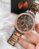 Michael Kors Parker Chronograph Grey Dial Two Tone Steel Strap Watch For Women - MK6440 Authentic Buy Shop Now