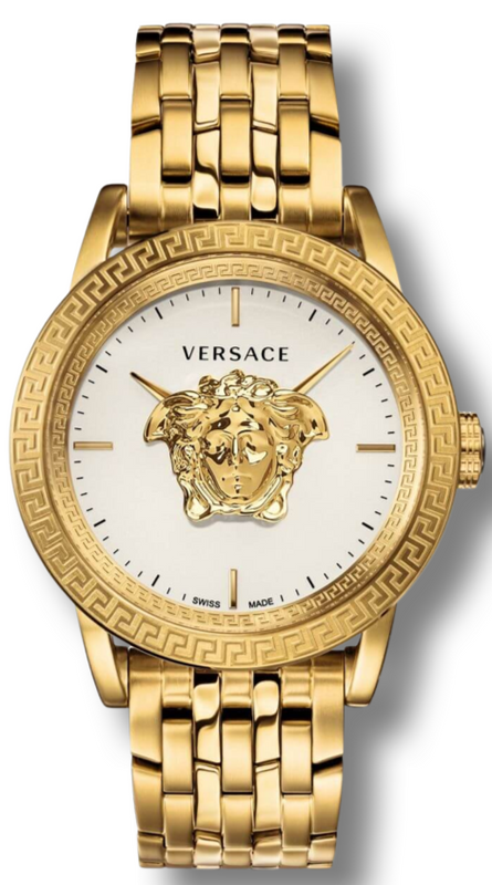 Versace Palazzo Empire White Dial Gold Steel Strap Watch for Men - VERD00318 Authentic Buy Shop Now