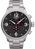 Tissot Chrono XL Black Dial Silver Steel Strap Watch For Men - T116.617.11.057.00 Authentic Buy Shop Now