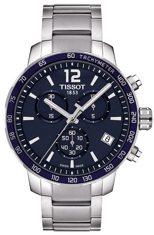 Tissot Quickster Chronograph Blue Dial Watch For Men - T095.417.11.047.00 Authentic Buy Shop Now
