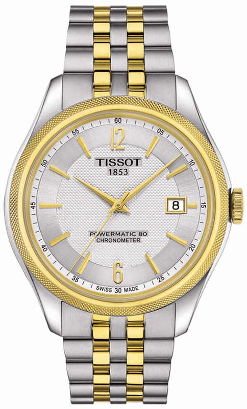 Tissot Ballade Powermatic 80 Chronometer Silver Dial Two Tone Steel Strap Watch For Men - T108.408.22.037.00 Authentic Buy Shop Now