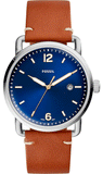 Fossil Commuter Blue Dial Blue Leather Strap Watch for Men - FS5325 Authentic Buy Shop Now