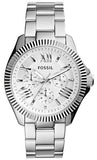 Fossil Cecile Multifunction Silver Dial Silver Steel Strap Watch for Women - AM4509 Authentic Buy Shop Now